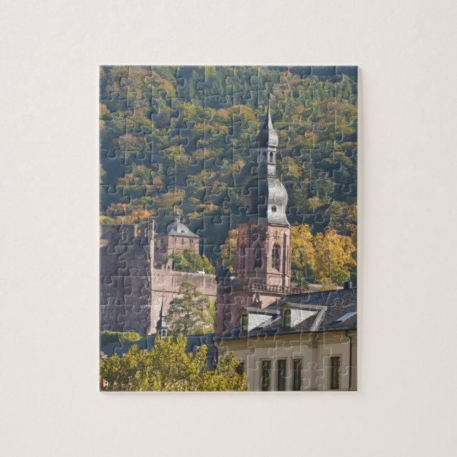 Aussicht auf die Altstadt von Heidelberg (Vertikal)