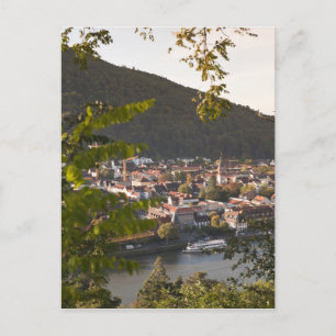 Aussicht auf die Altstadt von Heidelberg Postkarte