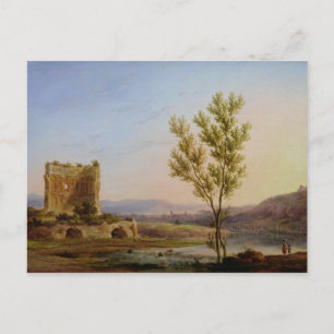 Aussicht auf die Außenanlagen Roms Postkarte