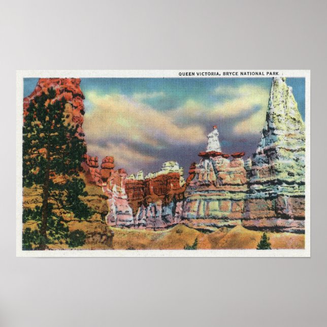Aussicht auf die Bildung der Königin Victoria Rock Poster (Vorne)