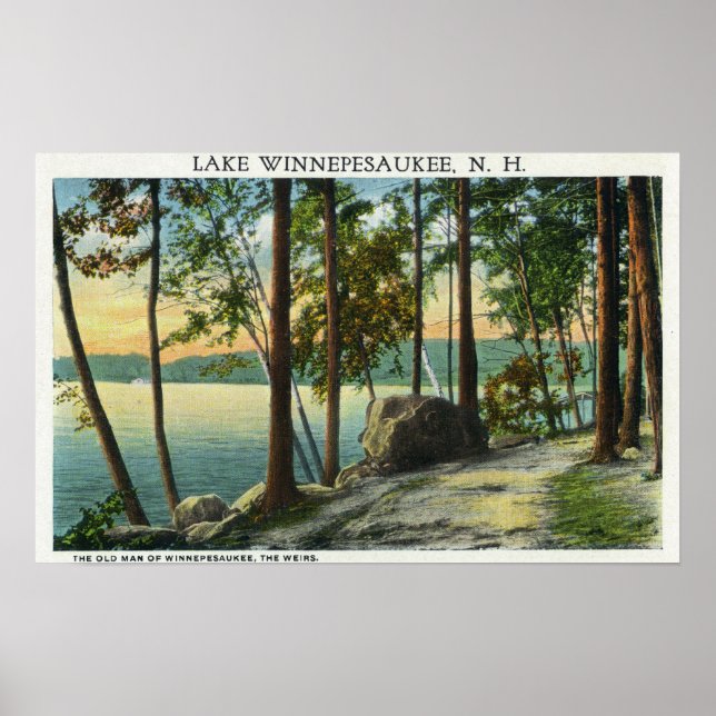 Aussicht auf die Bildung des alten Mannes Poster (Vorne)