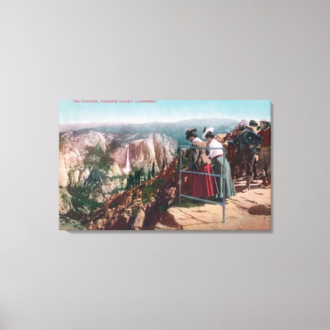 Aussicht auf die Brüche und das Yosemite-Tal Leinwanddruck (Vorderseite)