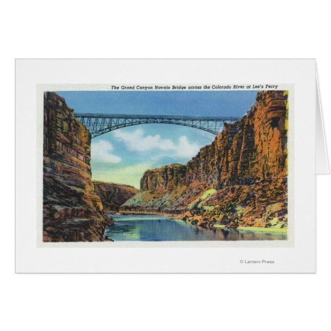Aussicht auf die Brücke von Navajo in Lees Fähre (Vorderseite (Horizontal))