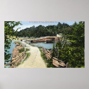 Aussicht auf die Brücke von Orr Poster