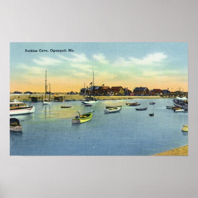 Aussicht auf die Bucht von Perkins Poster (Vorne)