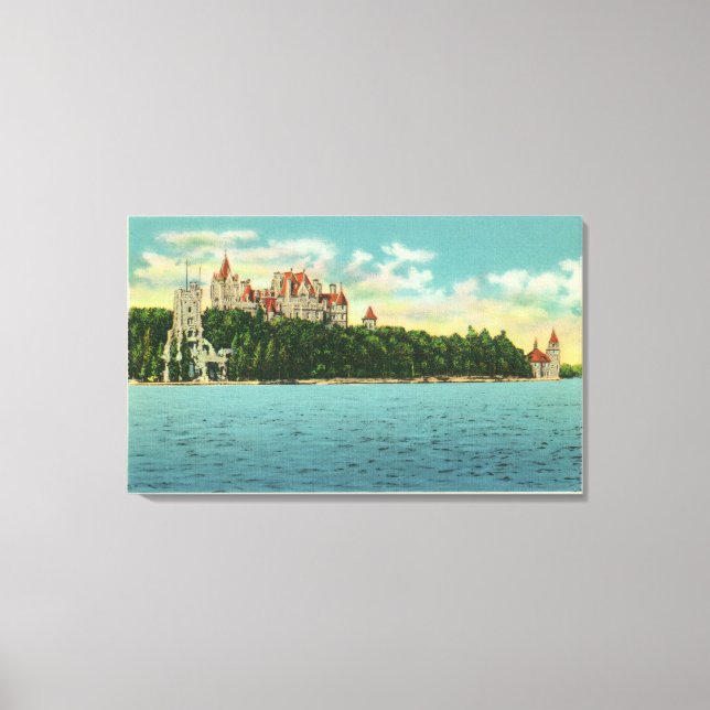 Aussicht auf die Burg Boldt Leinwanddruck (Vorderseite)