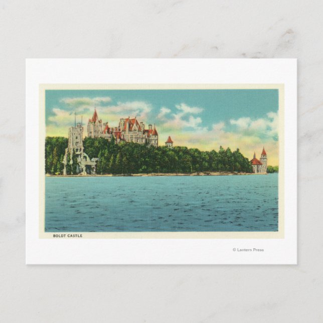 Aussicht auf die Burg Boldt Postkarte (Vorderseite)