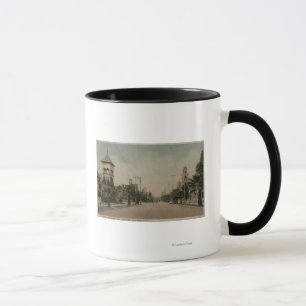 Aussicht auf die Cajon Street mit vier Kirchen Tasse