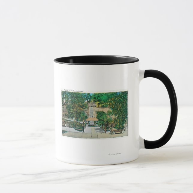 Aussicht auf die Capitola StepsCapitola, CA Tasse (Rechts)