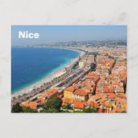 Aussicht auf die Côte d'Azur in Nizza, Frankreich