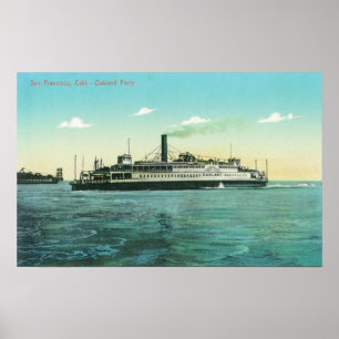 Aussicht auf die Fähre von Oakland Poster