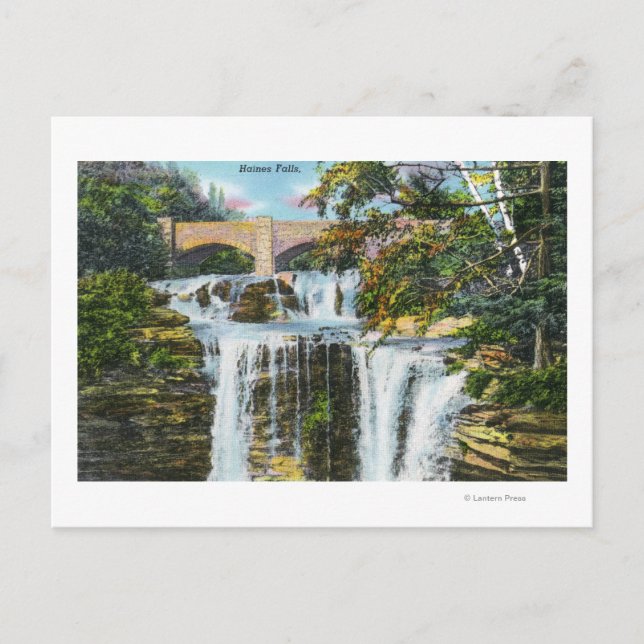 Aussicht auf die Fälle von Haines Postkarte (Vorderseite)
