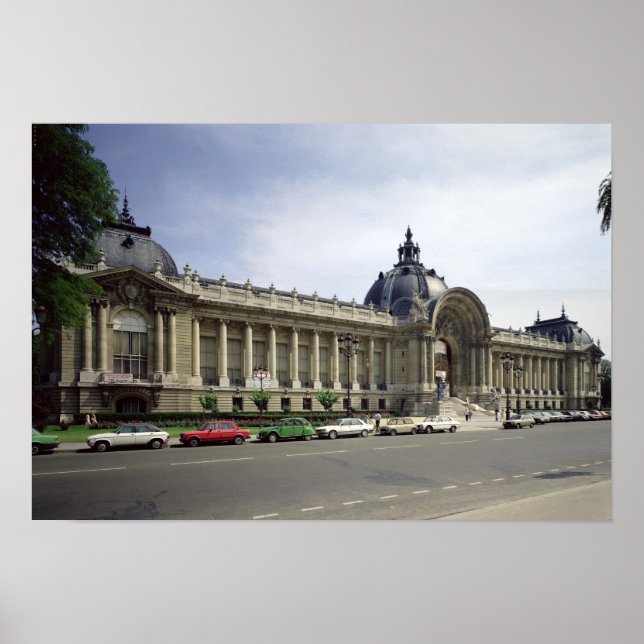 Aussicht auf die Fassade des Petit-Palais Poster (Vorne)