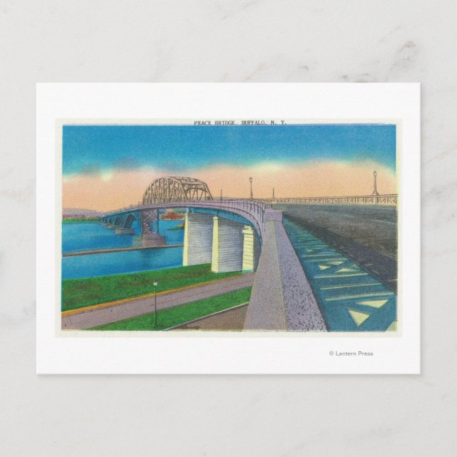 Aussicht auf die Friedensbrücke Postkarte (Vorderseite)