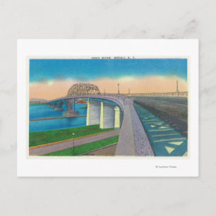 Aussicht auf die Friedensbrücke Postkarte