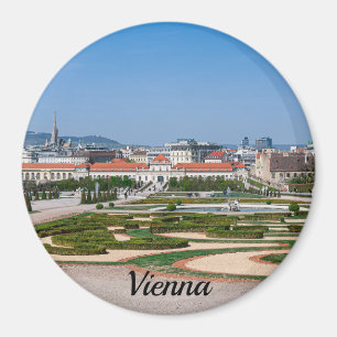 Aussicht auf die Gärten in der Nähe des Palastes L Magnet