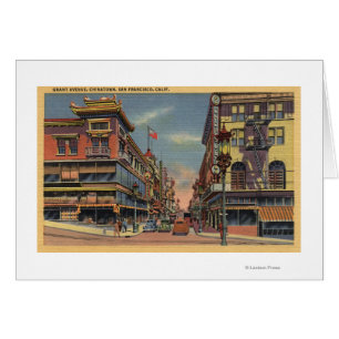 Aussicht auf die Grant Avenue, Chinatown