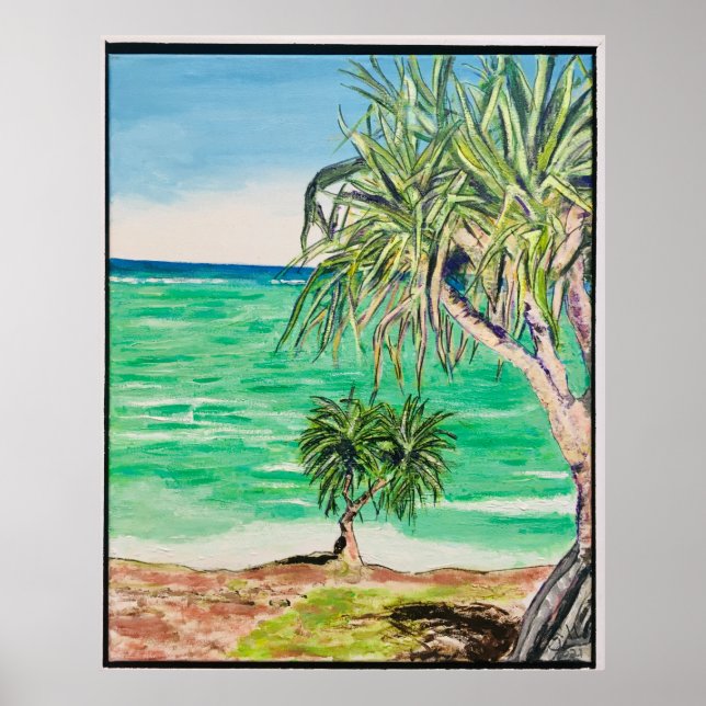 Aussicht auf die Insel Poster (Vorne)