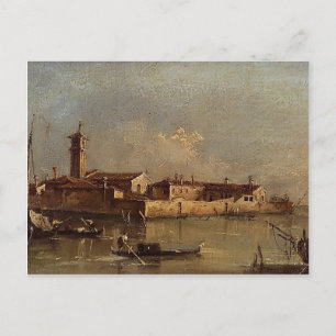 Aussicht auf die Insel von Francesco Guardi Postkarte