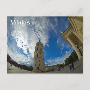 Aussicht auf die Kathedrale Basilika, Vilnius Lita Postkarte