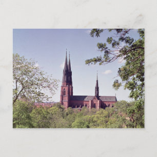 Aussicht auf die Kathedrale von Uppsala Postkarte
