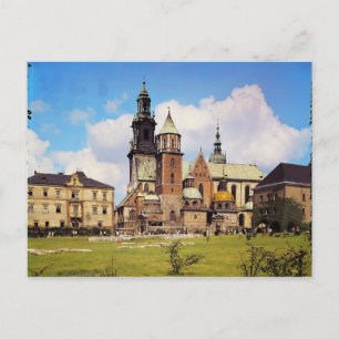 Aussicht auf die Kathedrale von Wawel Postkarte