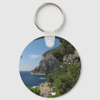Aussicht auf die Klippen der Insel Capri Schlüsselanhänger