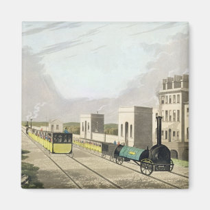 Aussicht auf die Manchester und die Liverpool-Bahn Magnet