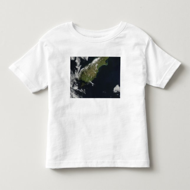 Aussicht auf die meisten südlichen Inseln Neuseela Kleinkind T-shirt (Vorderseite)