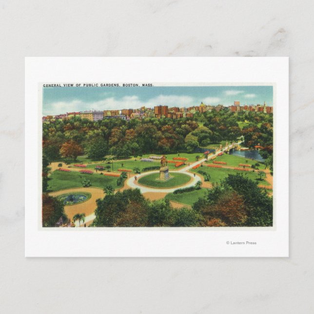 Aussicht auf die öffentlichen Gärten # 2 Postkarte (Vorderseite)