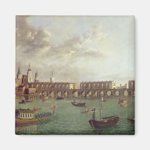Aussicht auf die Old London Bridge Magnet