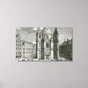 Aussicht auf die Peterskirche Leinwanddruck
