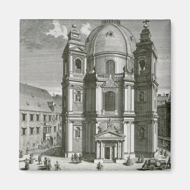 Aussicht auf die Peterskirche Magnet (Vorne)