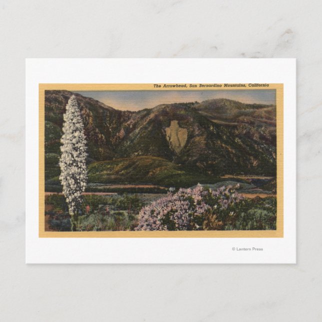 Aussicht auf die Pfeilspitze - San Bernardino Mts. Postkarte (Vorderseite)