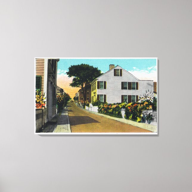 Aussicht auf die Quince Street Leinwanddruck (Vorderseite)