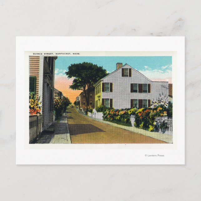 Aussicht auf die Quince Street Postkarte (Vorderseite)