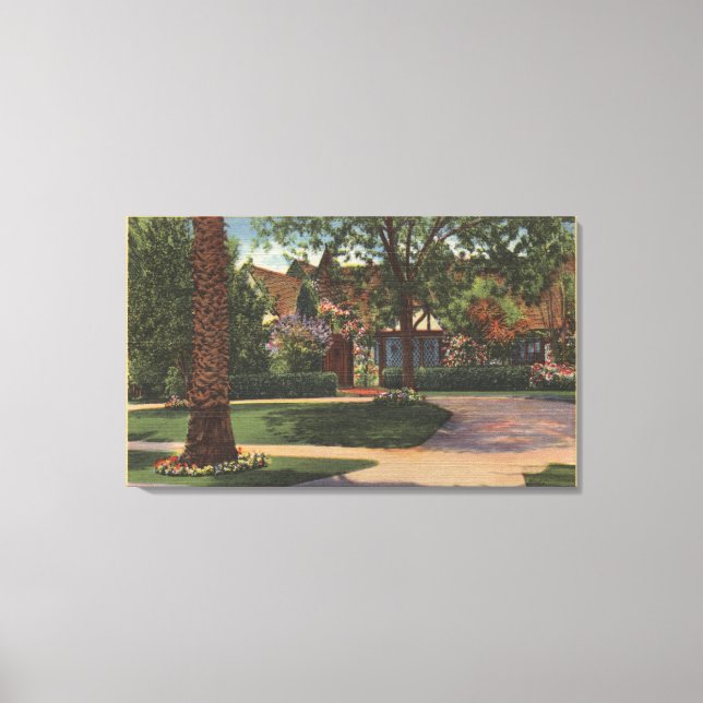 Aussicht auf die Residenz von Eleanor Powell Leinwanddruck (Vorderseite)