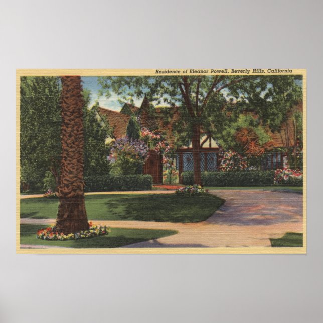 Aussicht auf die Residenz von Eleanor Powell Poster (Vorne)
