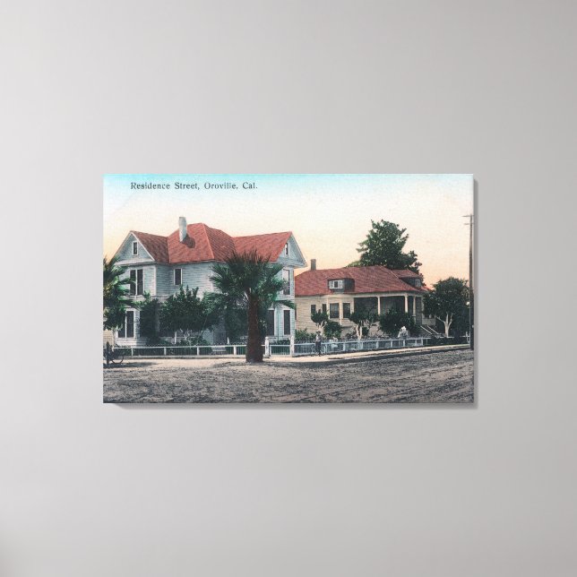 Aussicht auf die Residenzstraße, Kind auf dem Fahr Leinwanddruck (Vorderseite)
