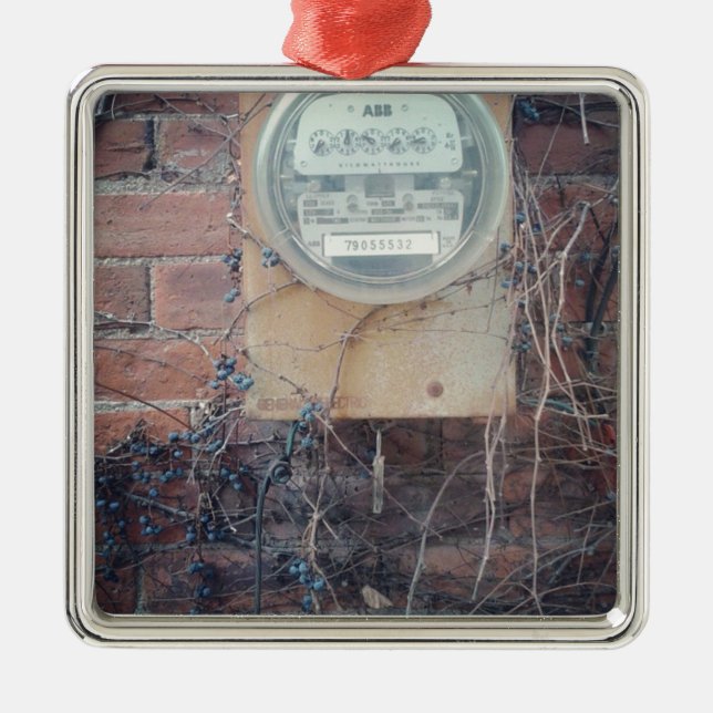 Aussicht auf die Rückseite Silbernes Ornament (Vorne)