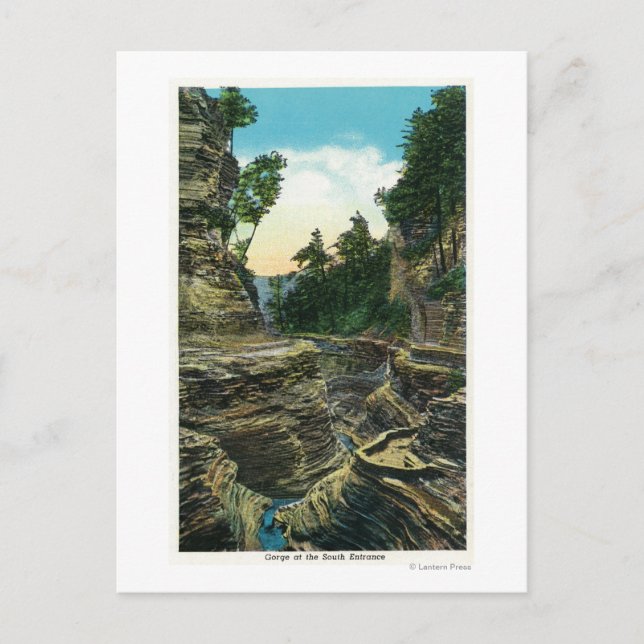Aussicht auf die Schlucht des Südens Postkarte (Vorderseite)
