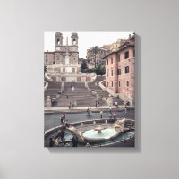 Aussicht auf die Spanische Treppe oder Scalinata