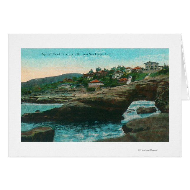 Aussicht auf die Sphinx Head CaveLa Jolla, CA (Vorderseite (Horizontal))