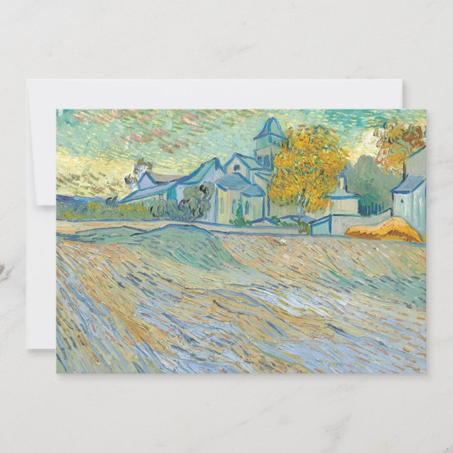 Aussicht auf die St. Paul Kirche | Vincent van Gog (Vorderseite)