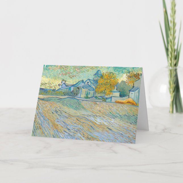 Aussicht auf die St. Paul Kirche | Vincent van Gog Karte (Vorderseite)