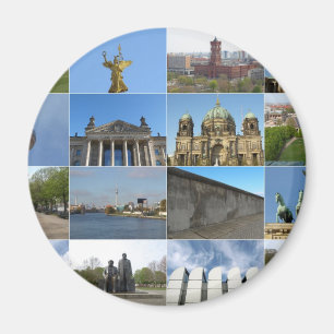 Aussicht auf die Stadt Berlin in Deutschland Magnet