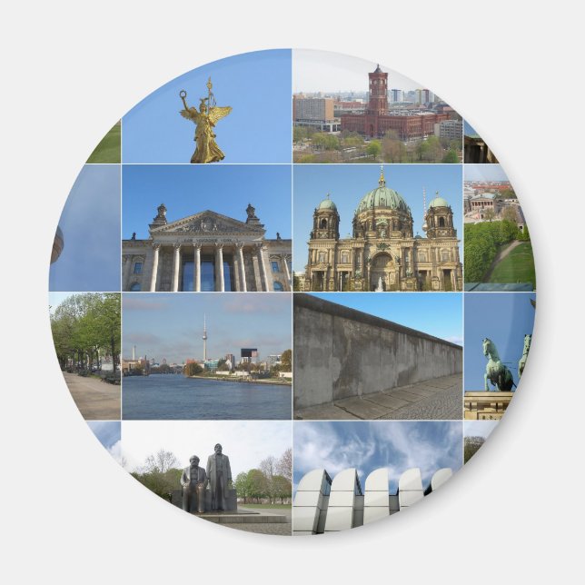 Aussicht auf die Stadt Berlin in Deutschland Magnet (Vorne)