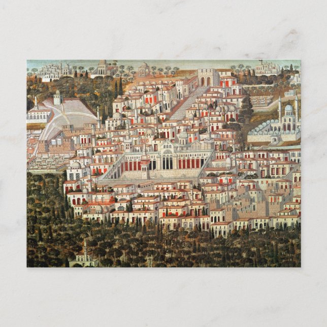 Aussicht auf die Stadt Damaskus Postkarte (Vorderseite)