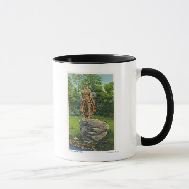 Aussicht auf die Statue Pilgrim Maiden Tasse (Rechts)