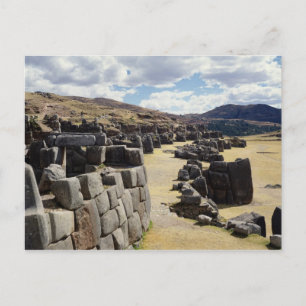 Aussicht auf die Steinmauern Postkarte
